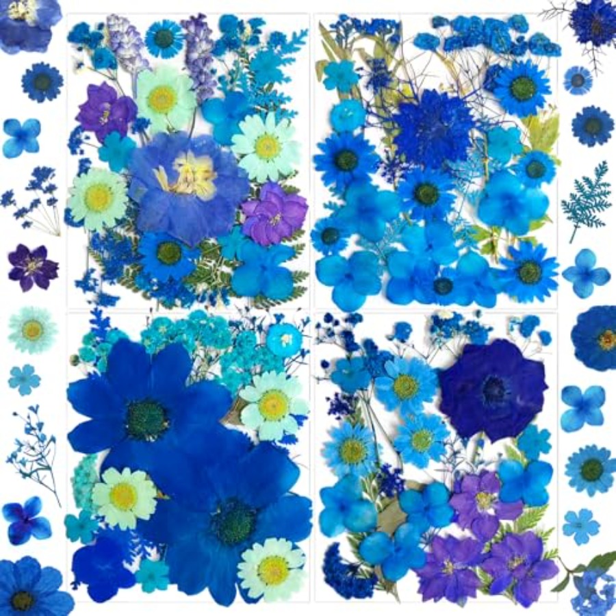 94Pcs Dried Pressed Flowers fo - Dried Flower Bulk のレビューと価格