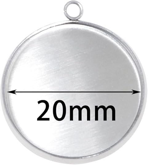 20 Pieces Stainless Steel Roun - Crafting Resin のレビューと価格