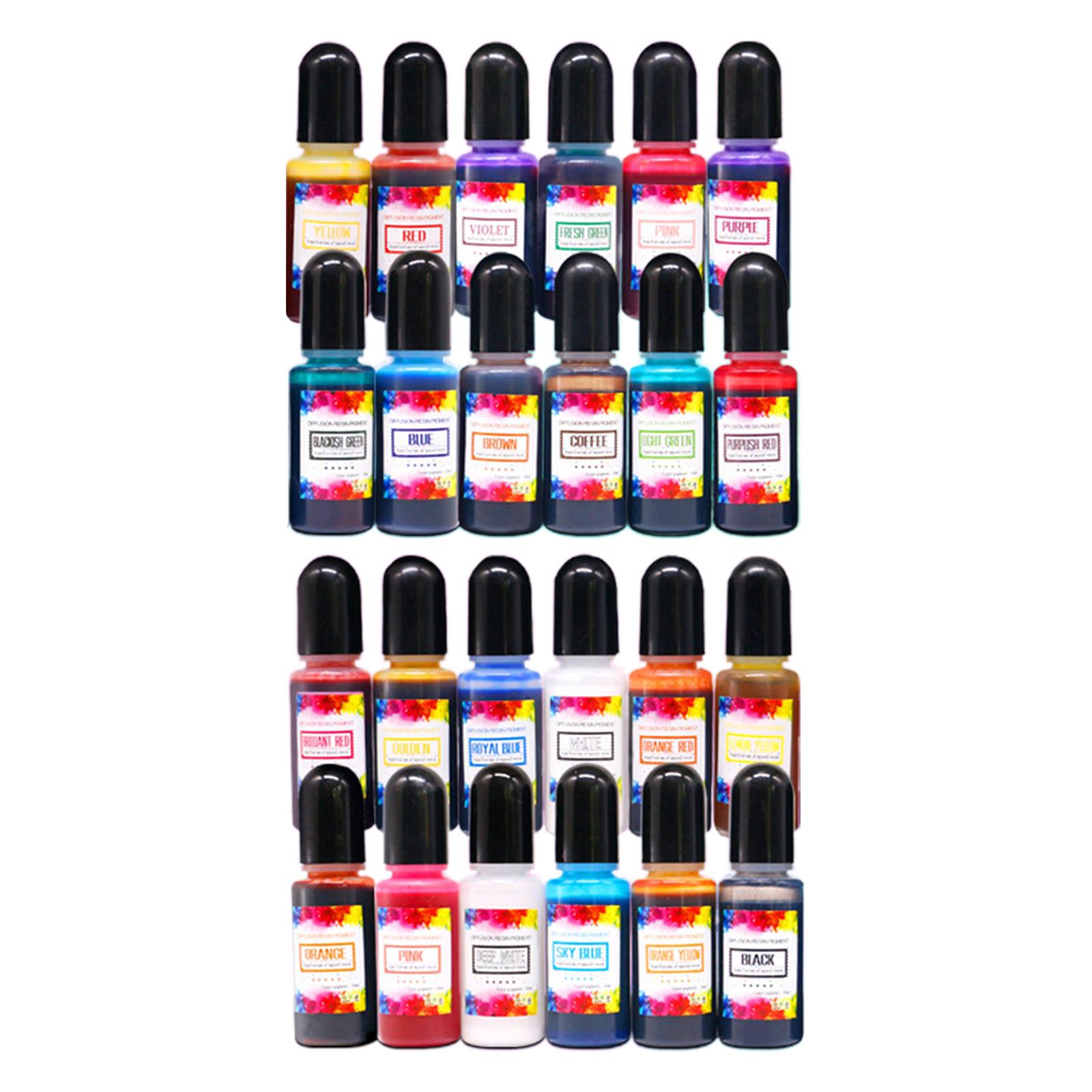 24Pcs Alcohol Inks Epoxy Resin - Resin Dye Alcohol のレビューと価格