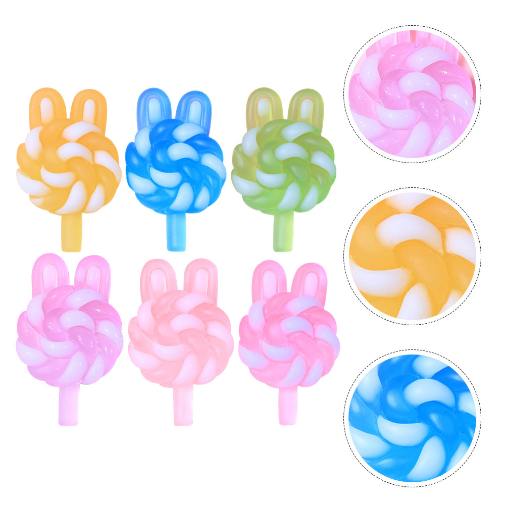 24Pcs Cute Cartoon Lollipop Ch - Resin Craft Supplies のレビューと価格