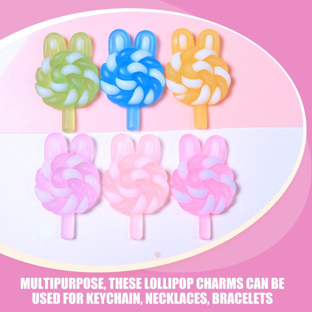 24Pcs Cute Cartoon Lollipop Ch - Resin Craft Supplies のレビューと価格