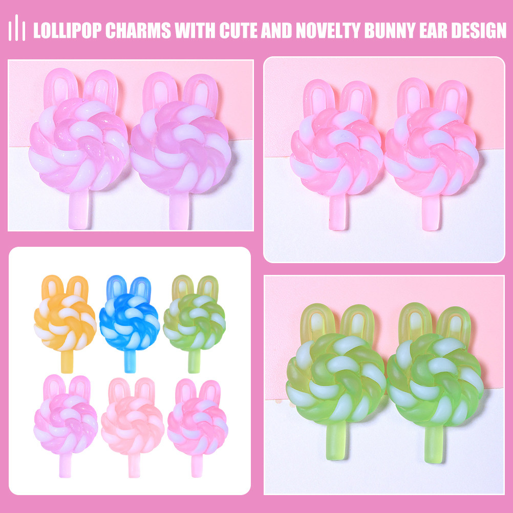 24Pcs Cute Cartoon Lollipop Ch - Resin Craft Supplies のレビューと価格