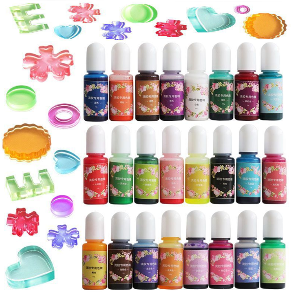26 Colors 10ml Epoxy Resin Pig - Epoxy Uv Resin Kit のレビューと価格