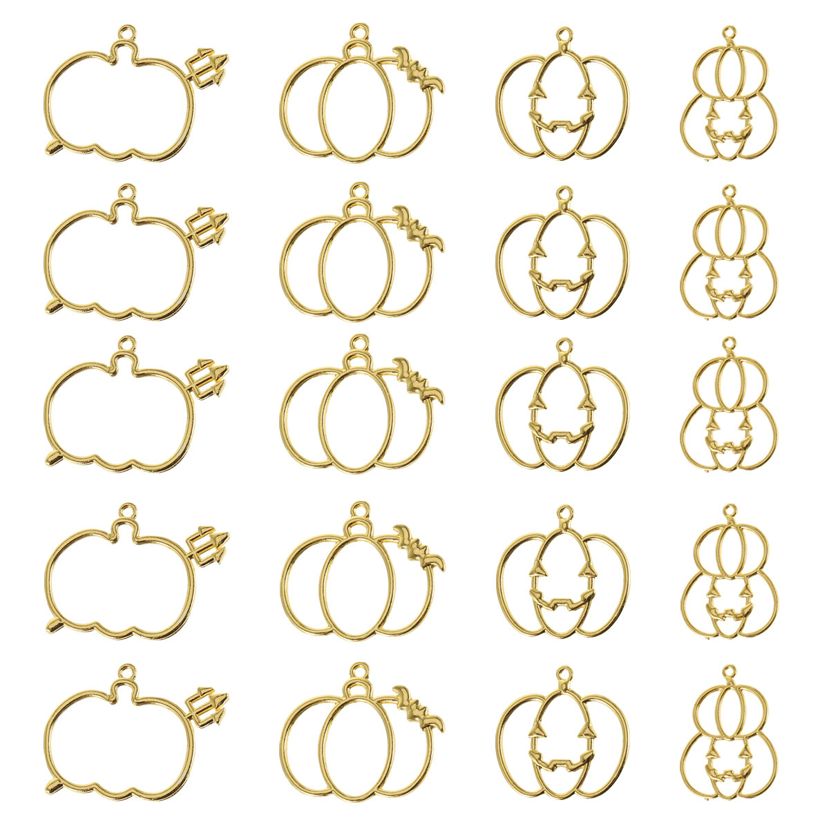 20Pcs DIY Pumpkin Resin Pendan - Resin Craft Kit のレビューと価格
