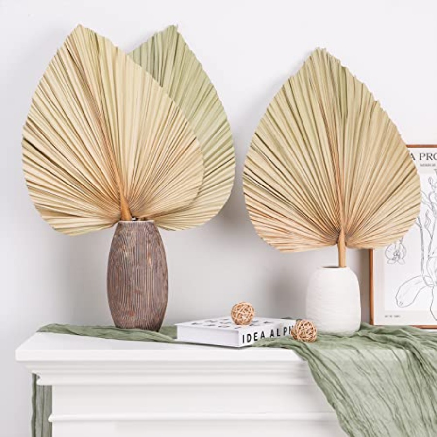 10 Large Bulk Boho Dried Palm  - Dried Flower Bulk のレビューと価格