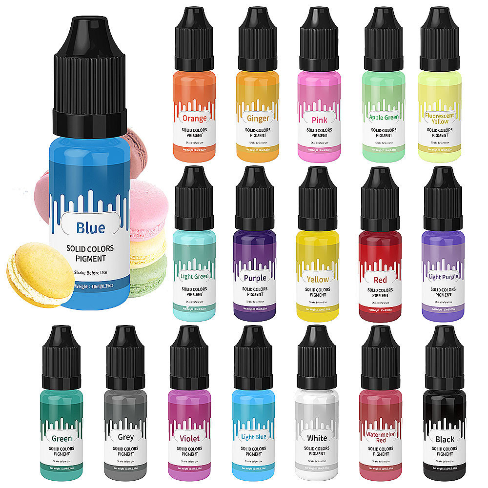 18Colors 10ml Macaron Solid Pa - Resin Pigment Set のレビューと価格