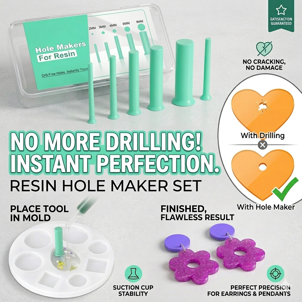 Resin Hole Maker Set 35PCS 7 S - Epoxy Uv Resin Kit のレビューと価格