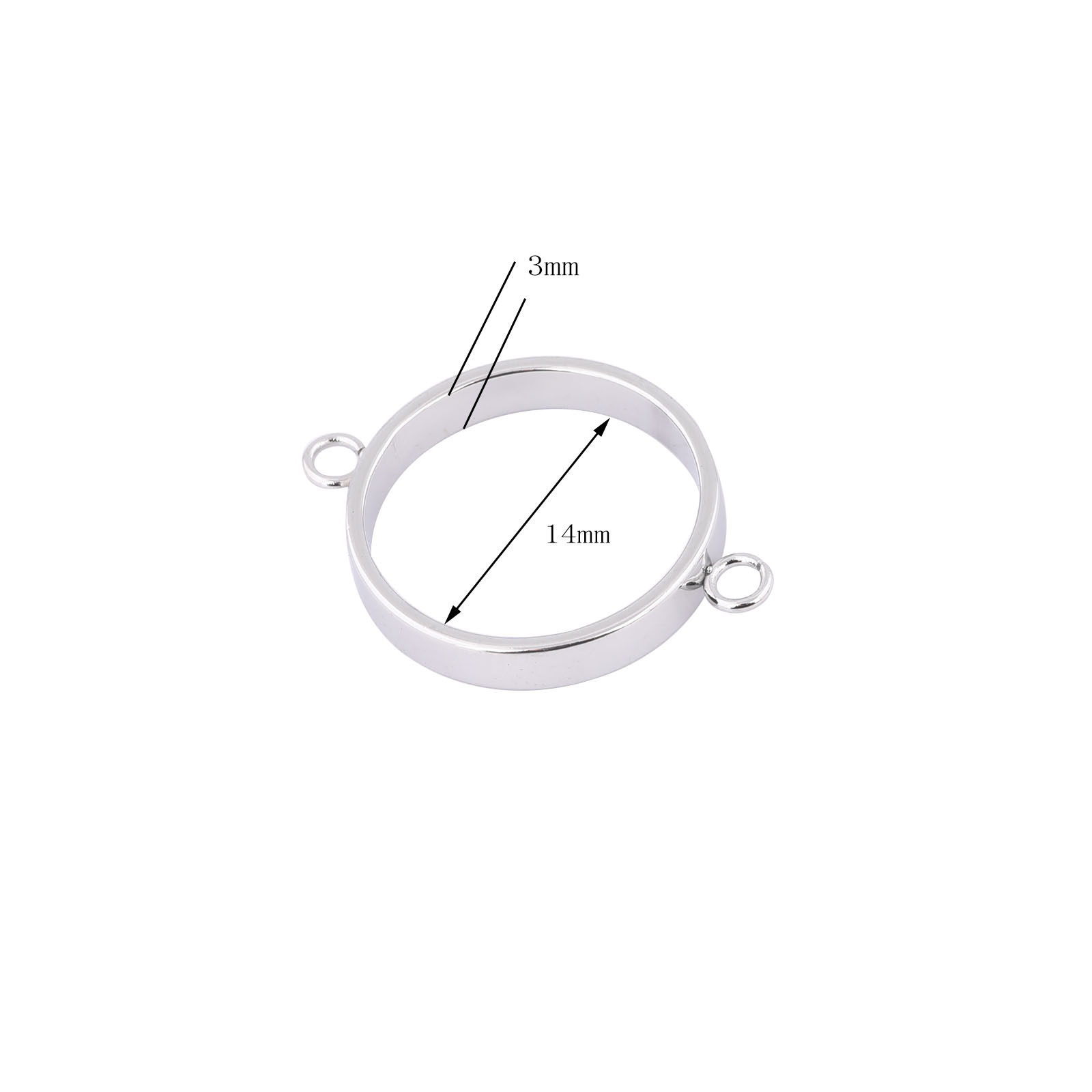 10pcs Stainless Steel 14mm Ope - Resin Craft Projects のレビューと価格
