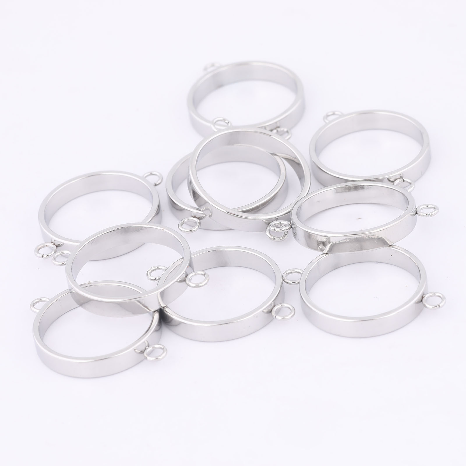 10pcs Stainless Steel 14mm Ope - Resin Craft Projects のレビューと価格