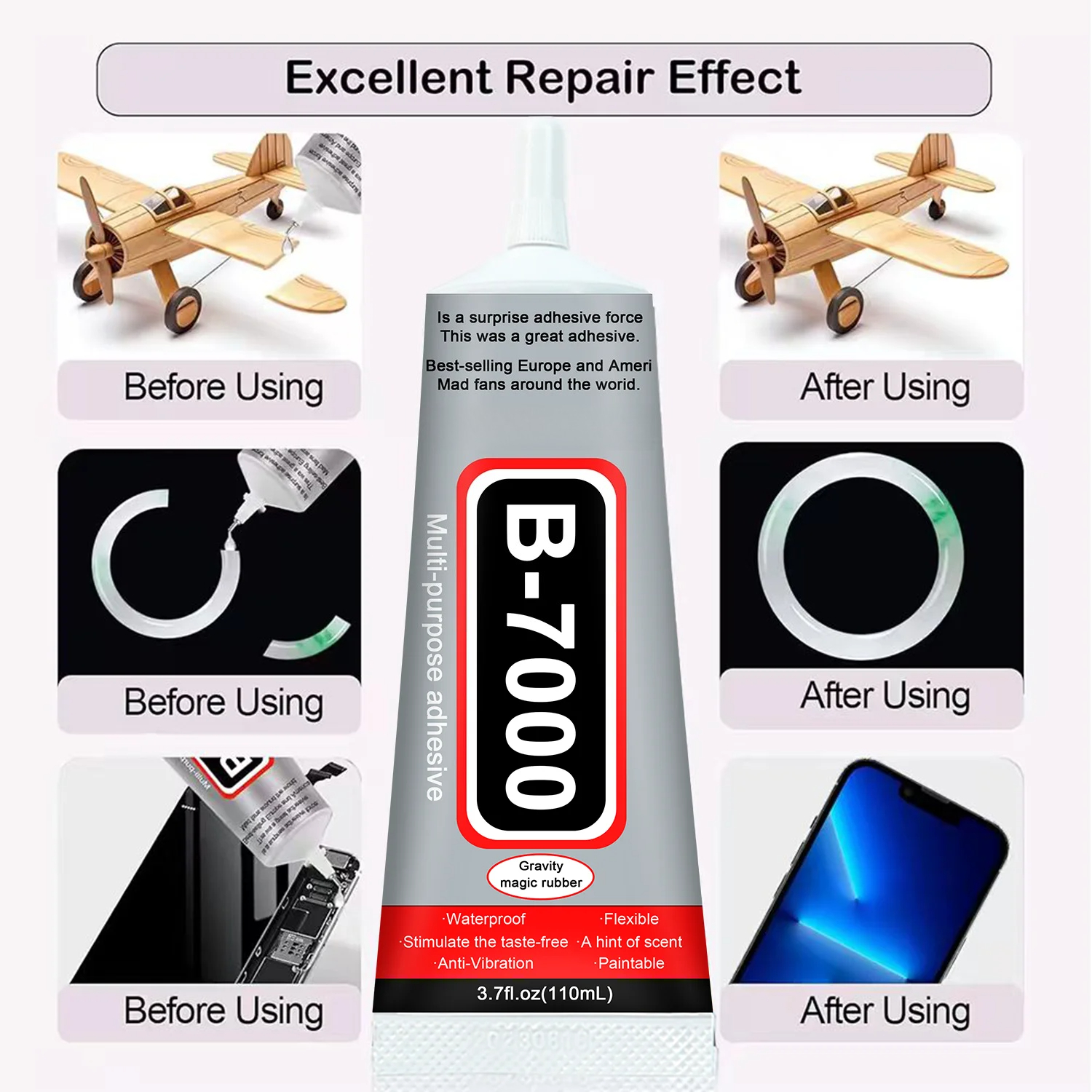 1-10Pcs B-7000 Super Glue Lool - Resin Craft Material のレビューと価格