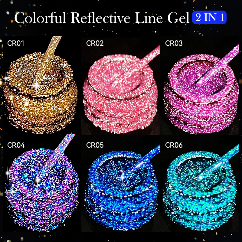 LILYCUTE 6Pcs/Set 5ml Reflecti - Resin Glitter Pack のレビューと価格