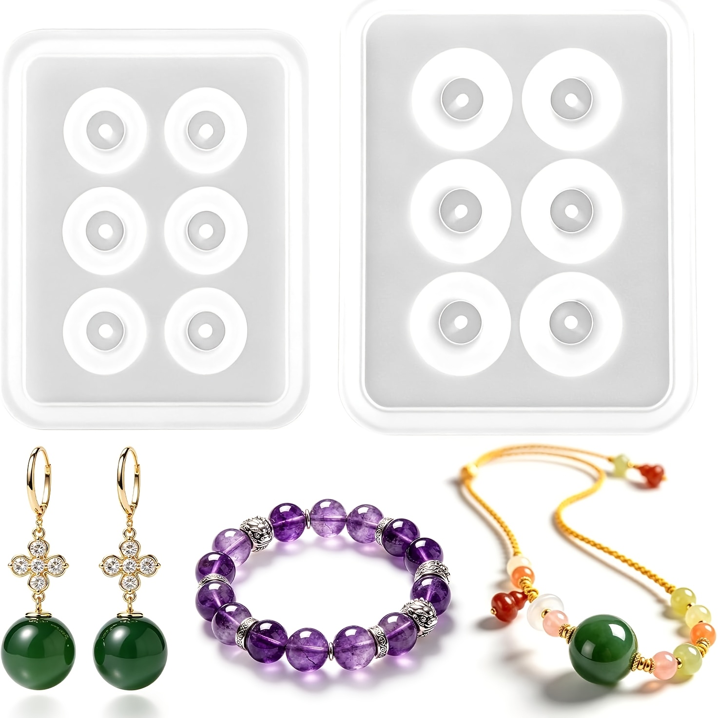 Two Perforated Spherical Silic - Resin Jewelry Kit のレビューと価格