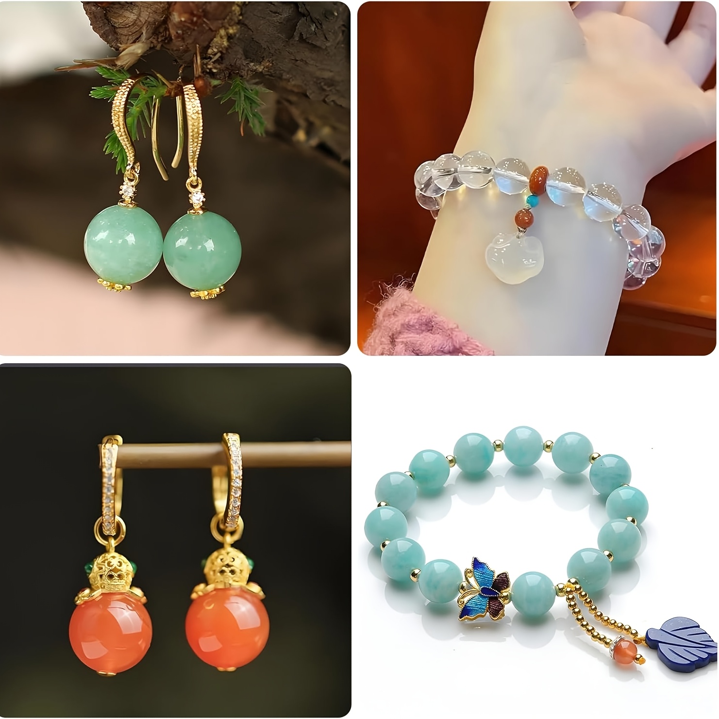 Two Perforated Spherical Silic - Resin Jewelry Kit のレビューと価格