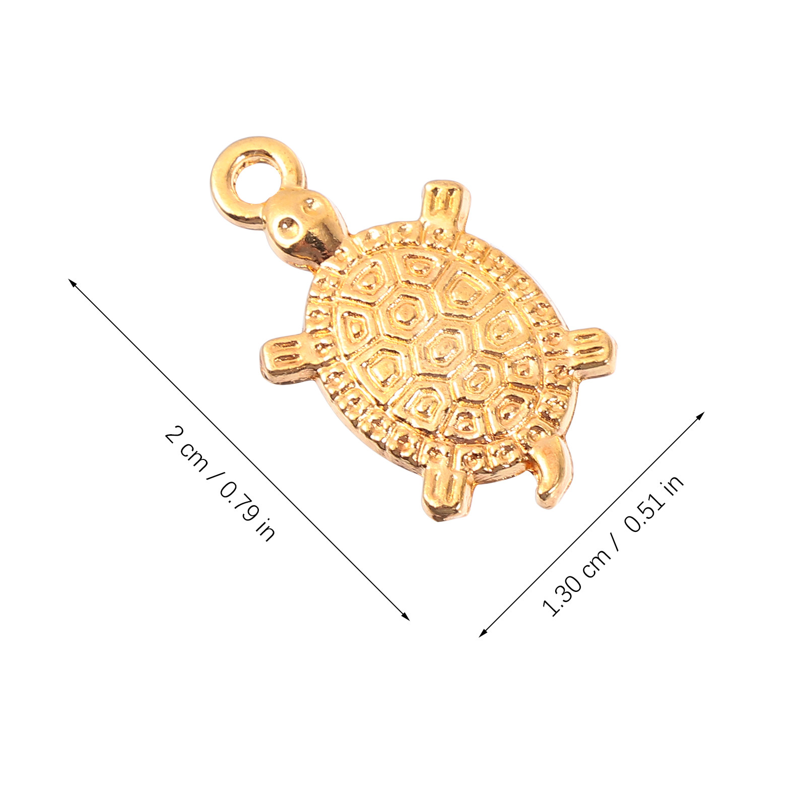 100Pcs Alloy Golden Tortoise O - Resin Craft Material のレビューと価格
