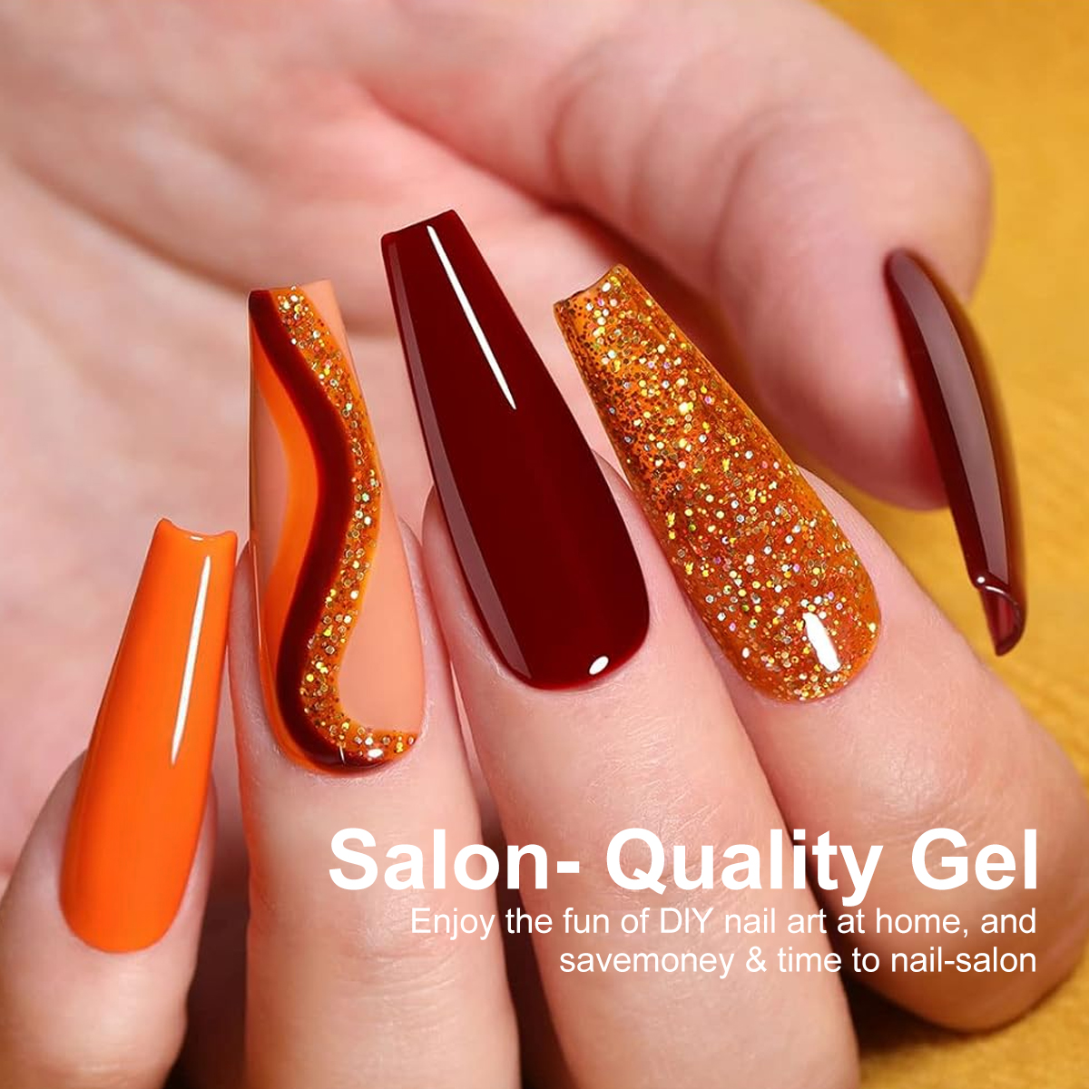 LIMEGIRL 18 PCS Gel Nail Polis - Resin Glitter Pack のレビューと価格