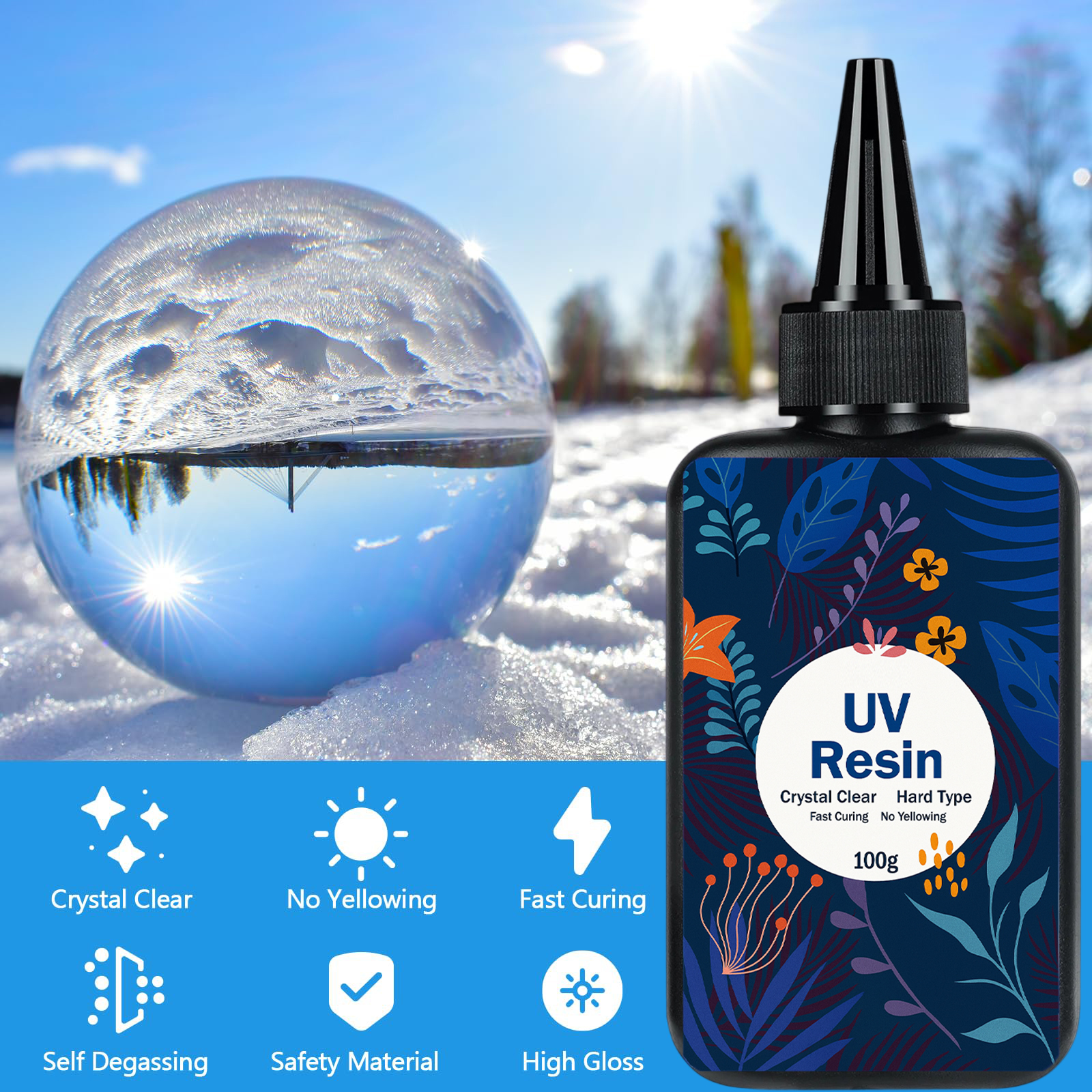 UV resin transparent cured epo - Epoxy Uv Resin Kit のレビューと価格