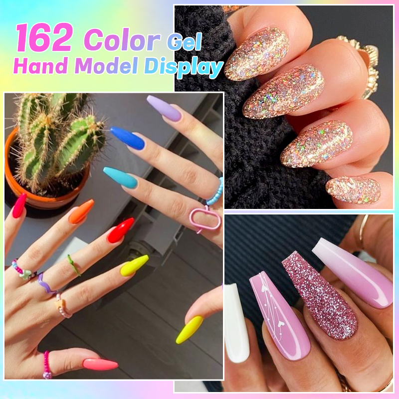 6Pcs/Set 10ML Gel Nail Polish  - Resin Glitter Pack のレビューと価格