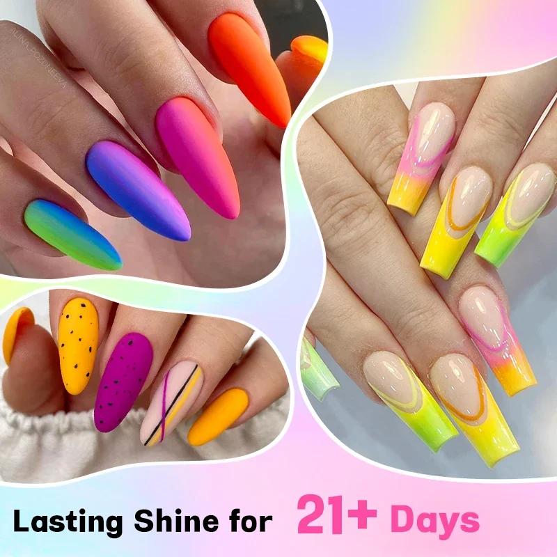 6Pcs/Set 10ML Gel Nail Polish  - Resin Glitter Pack のレビューと価格