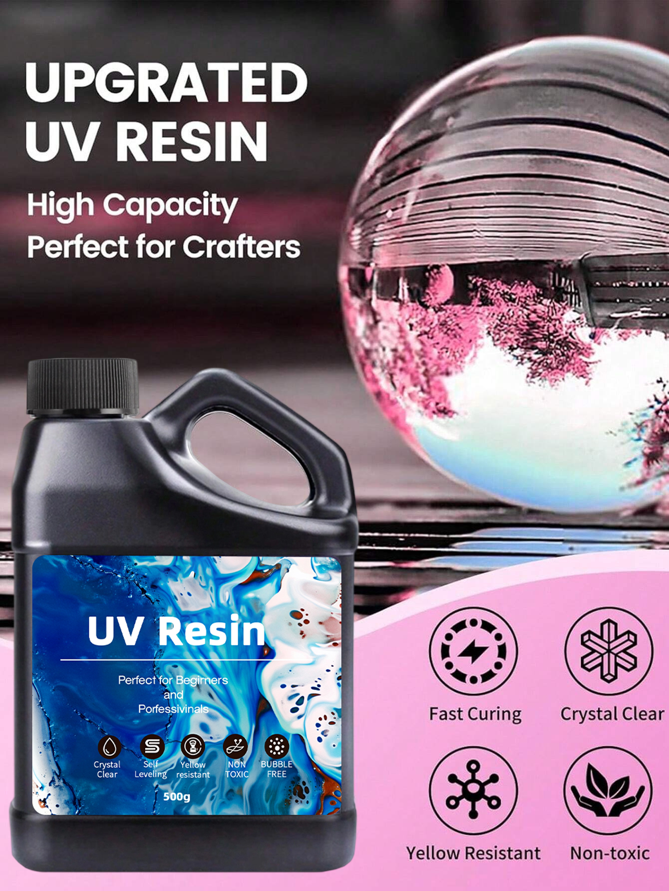 UV Resin 500-1000g -Bulk Upgra - Epoxy Uv Resin Kit のレビューと価格