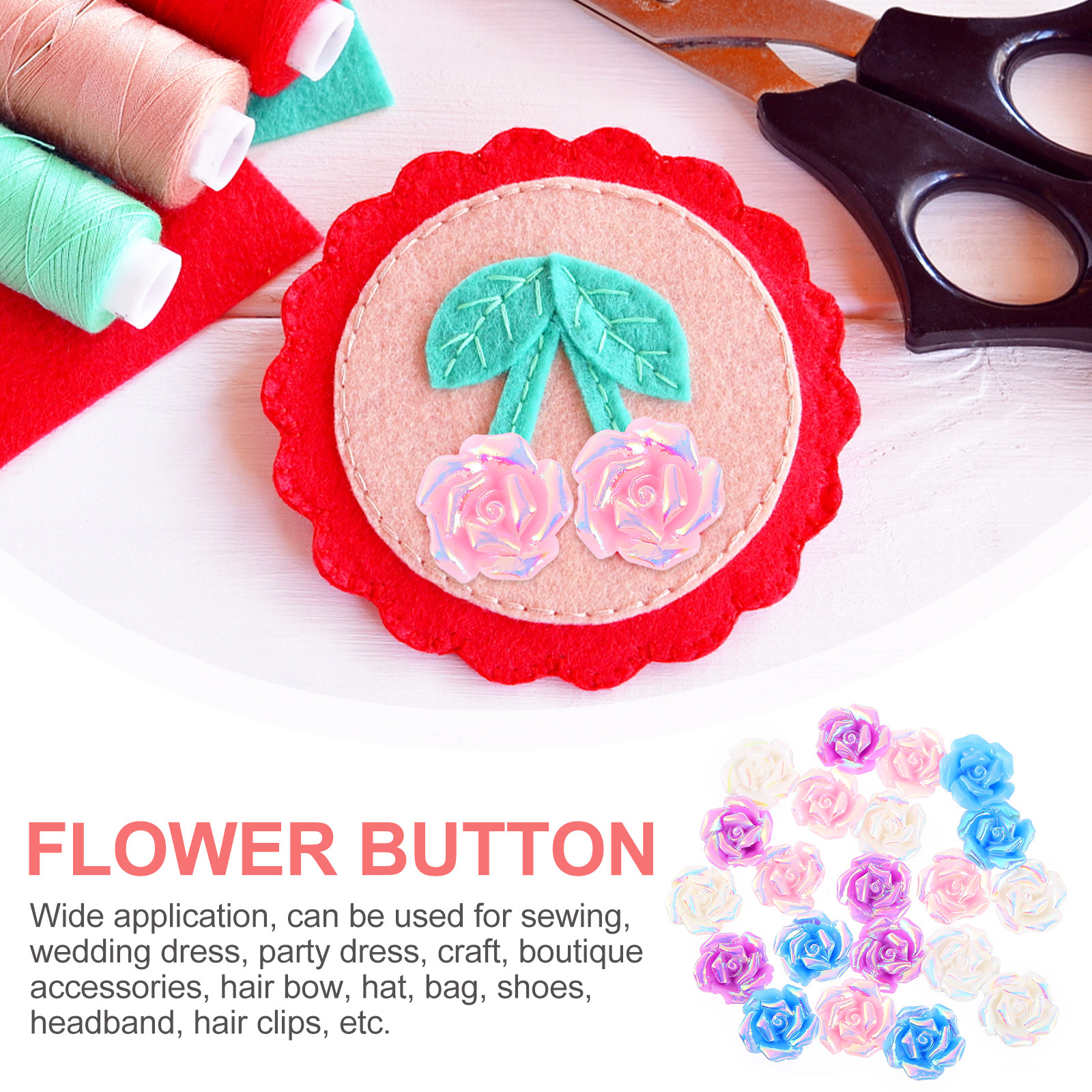 20Pcs Mini Resin Rose Flower A - Resin Craft Supplies のレビューと価格