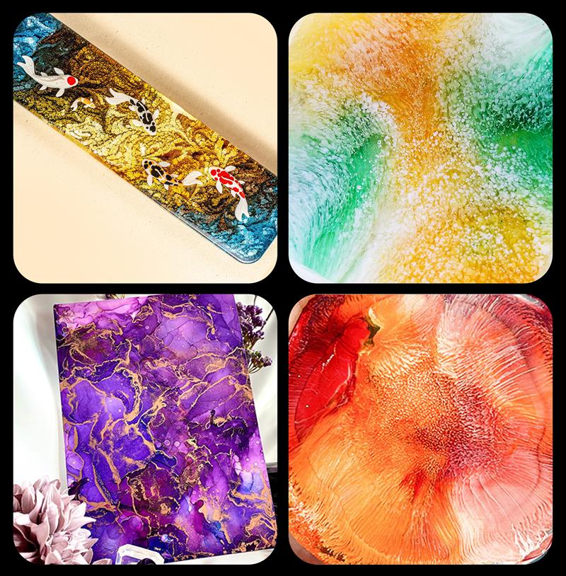 1 Set Art Ink Alcohol Epoxy Re - Resin Dye Alcohol のレビューと価格