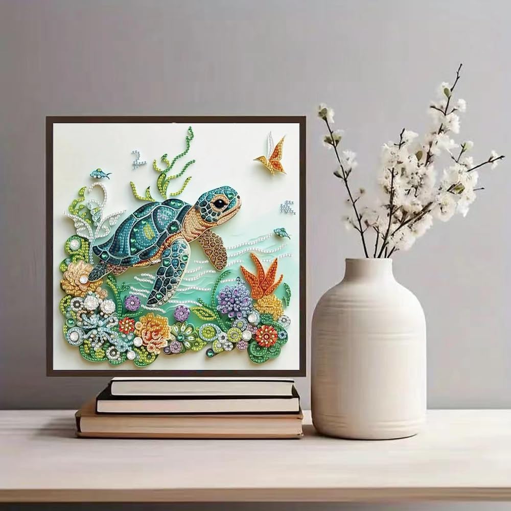 Sea Turtle Animal Diamond Pain - Resin Craft Kit のレビューと価格