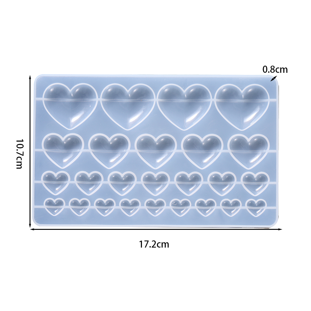 Love Heart Silicone Mold Jewel - Flower Preservation Resin のレビューと価格