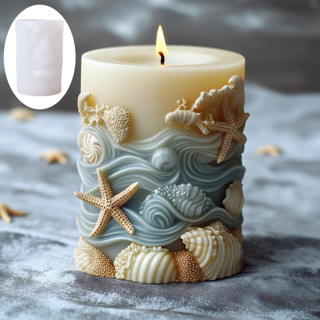 DIY Ocean style relief cylindr - Resin Ocean Wave Mold のレビューと価格
