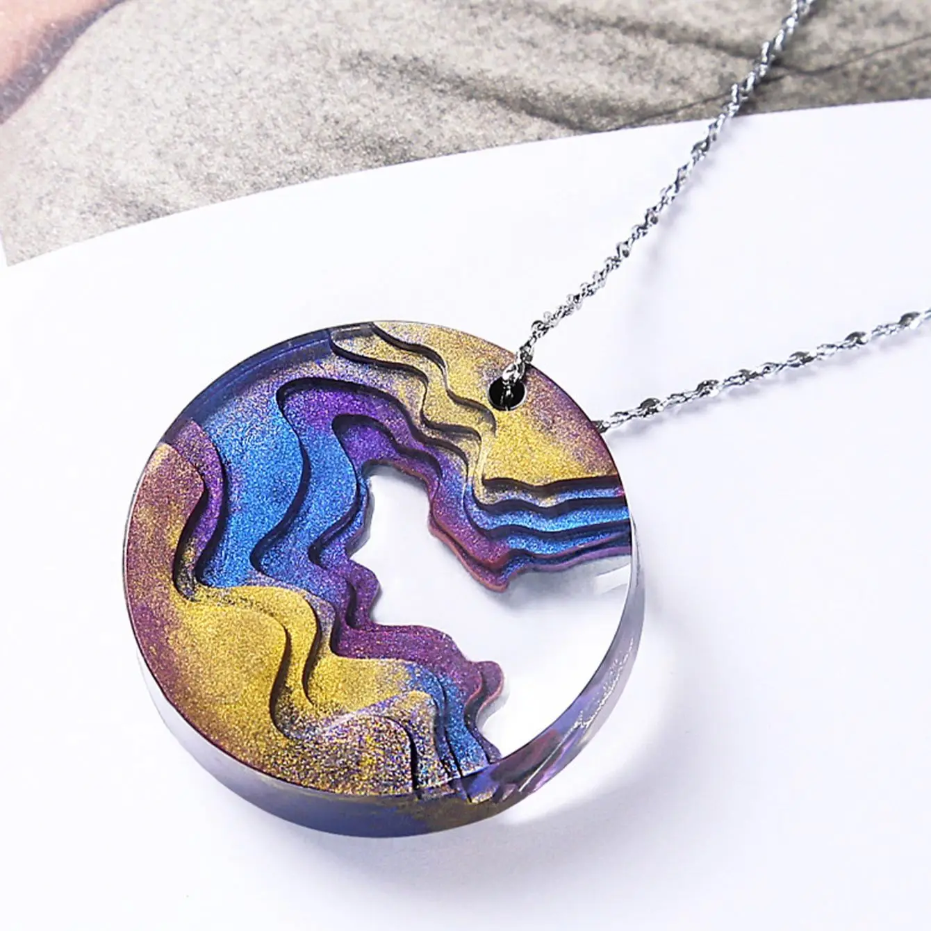 Round Water Drop Handmade DIY  - Resin Ocean Wave Mold のレビューと価格