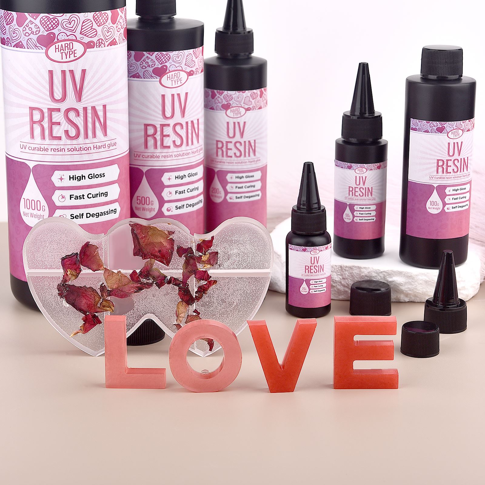 UV Resin Glue Transparent Epox - Epoxy Uv Resin Kit のレビューと価格