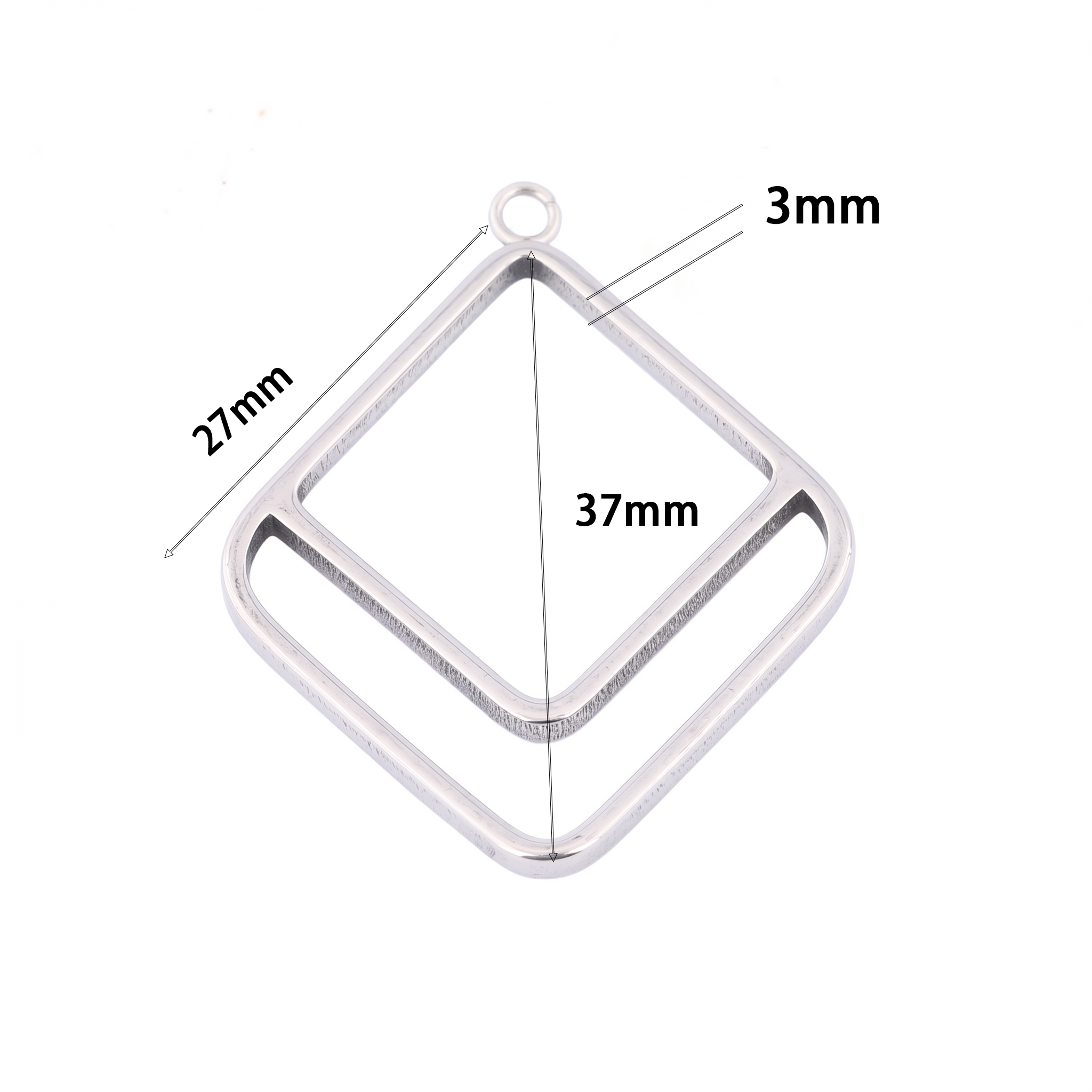 10pcs Square Triangle 3mm Thic - Resin Craft Projects のレビューと価格