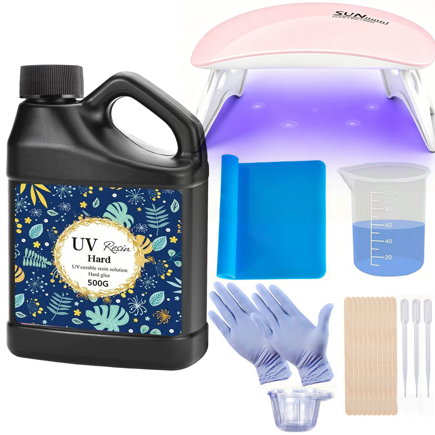Crystal Clear&Low Odor,UV Ligh - Epoxy Uv Resin Kit のレビューと価格