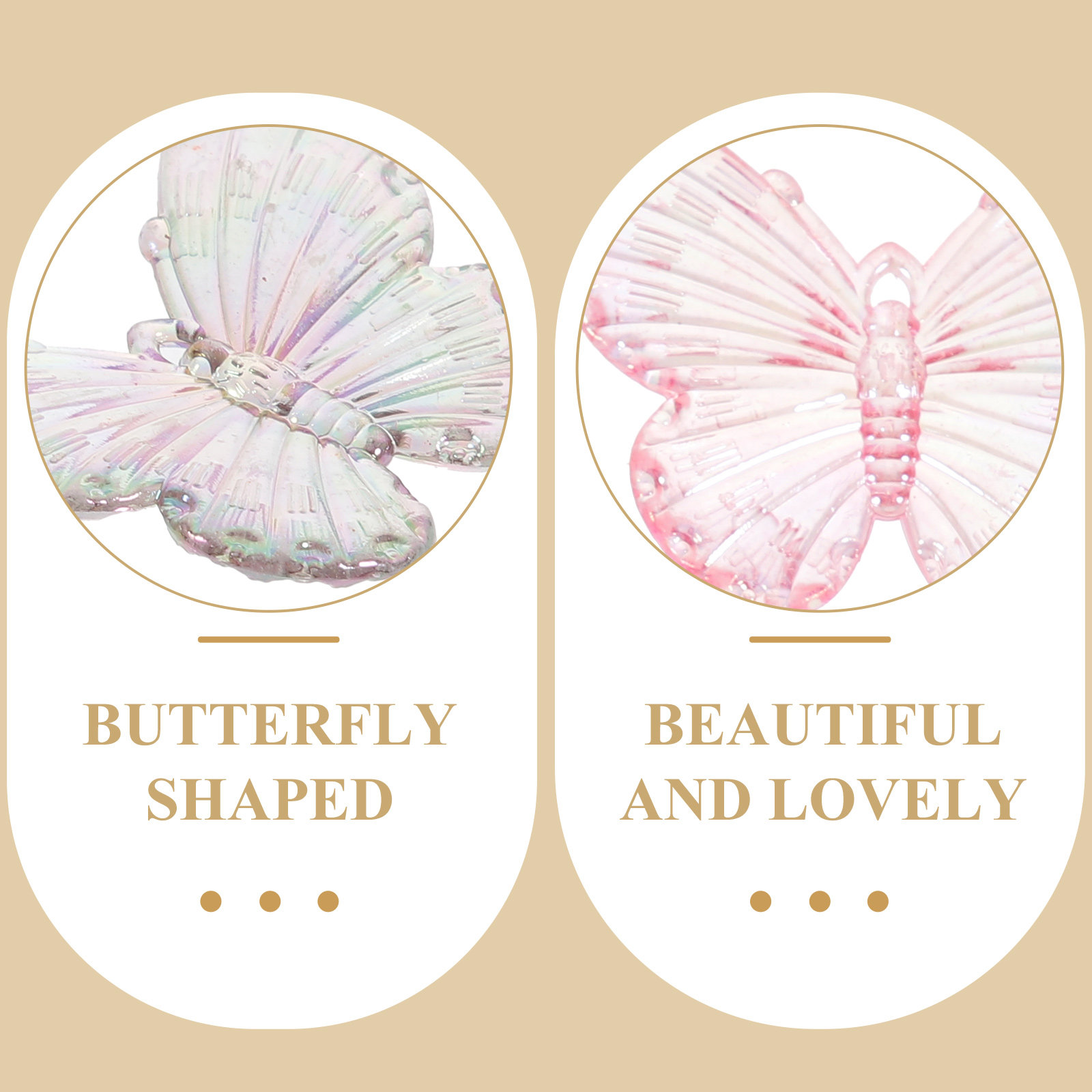40Pcs Electroplated Butterfly  - Resin Craft Supplies のレビューと価格