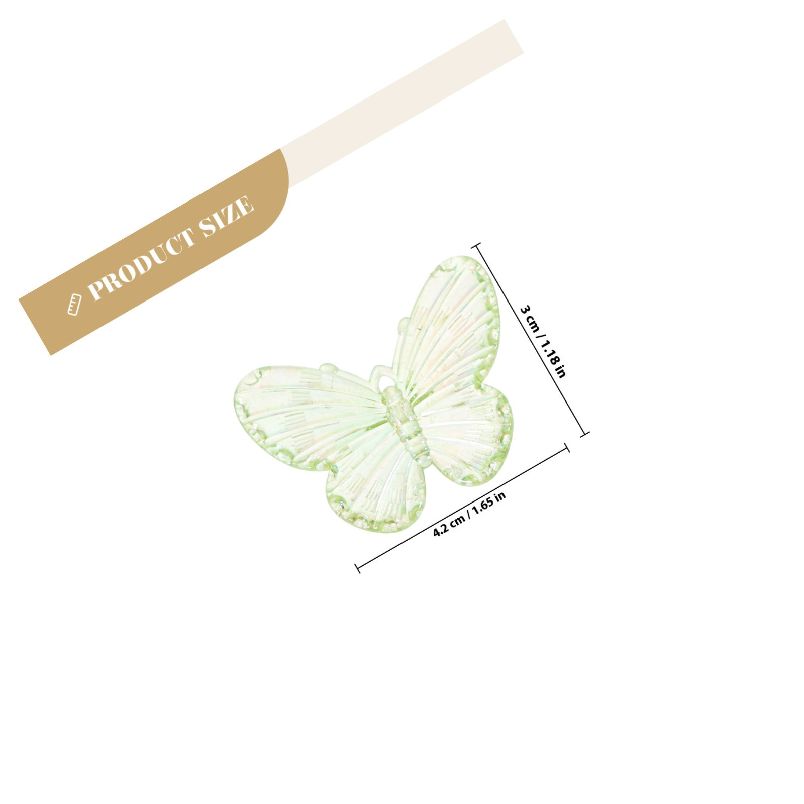 40Pcs Electroplated Butterfly  - Resin Craft Supplies のレビューと価格