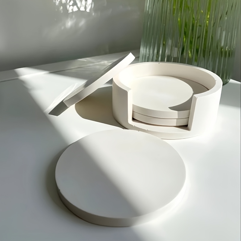5pcs Round Coaster Silicone Mo - Serving Tray Mold のレビューと価格