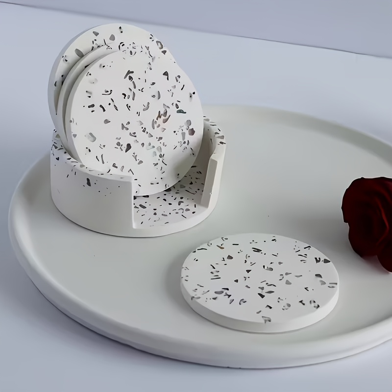 5pcs Round Coaster Silicone Mo - Serving Tray Mold のレビューと価格