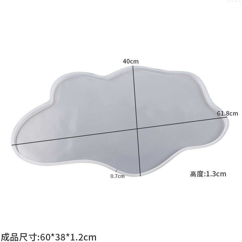 Large 61cm Irregular tray epox - Resin Ocean Wave Mold のレビューと価格