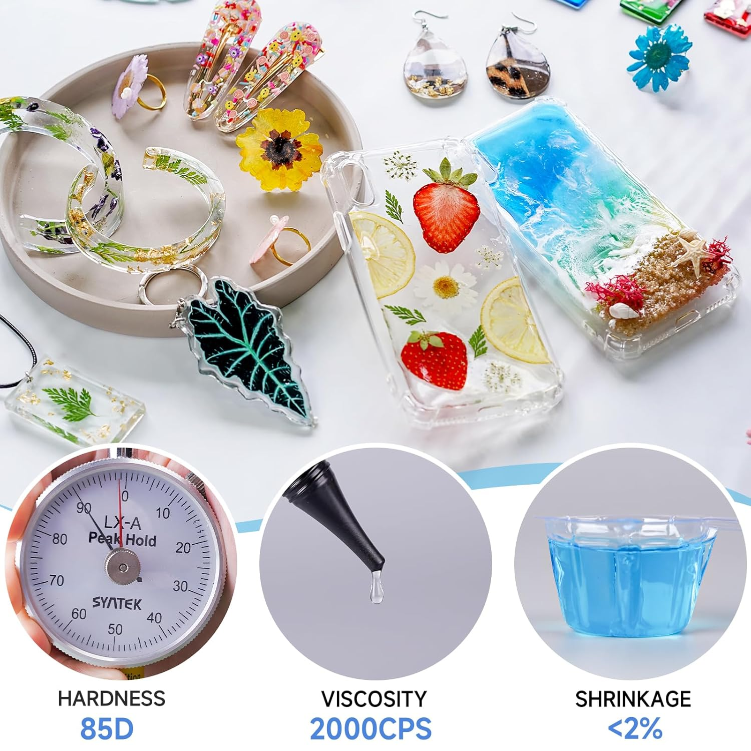 UV Resin,Crystal Clear,Hard UV - Epoxy Uv Resin Kit のレビューと価格