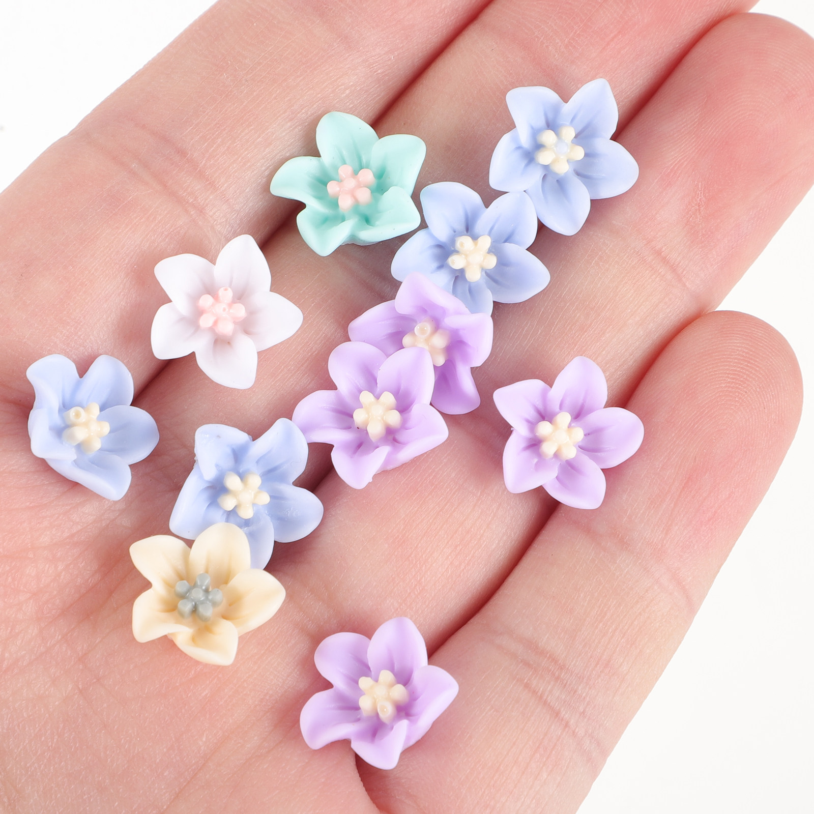 200Pcs Tiny Flower Resin Charm - Resin Craft Supplies のレビューと価格