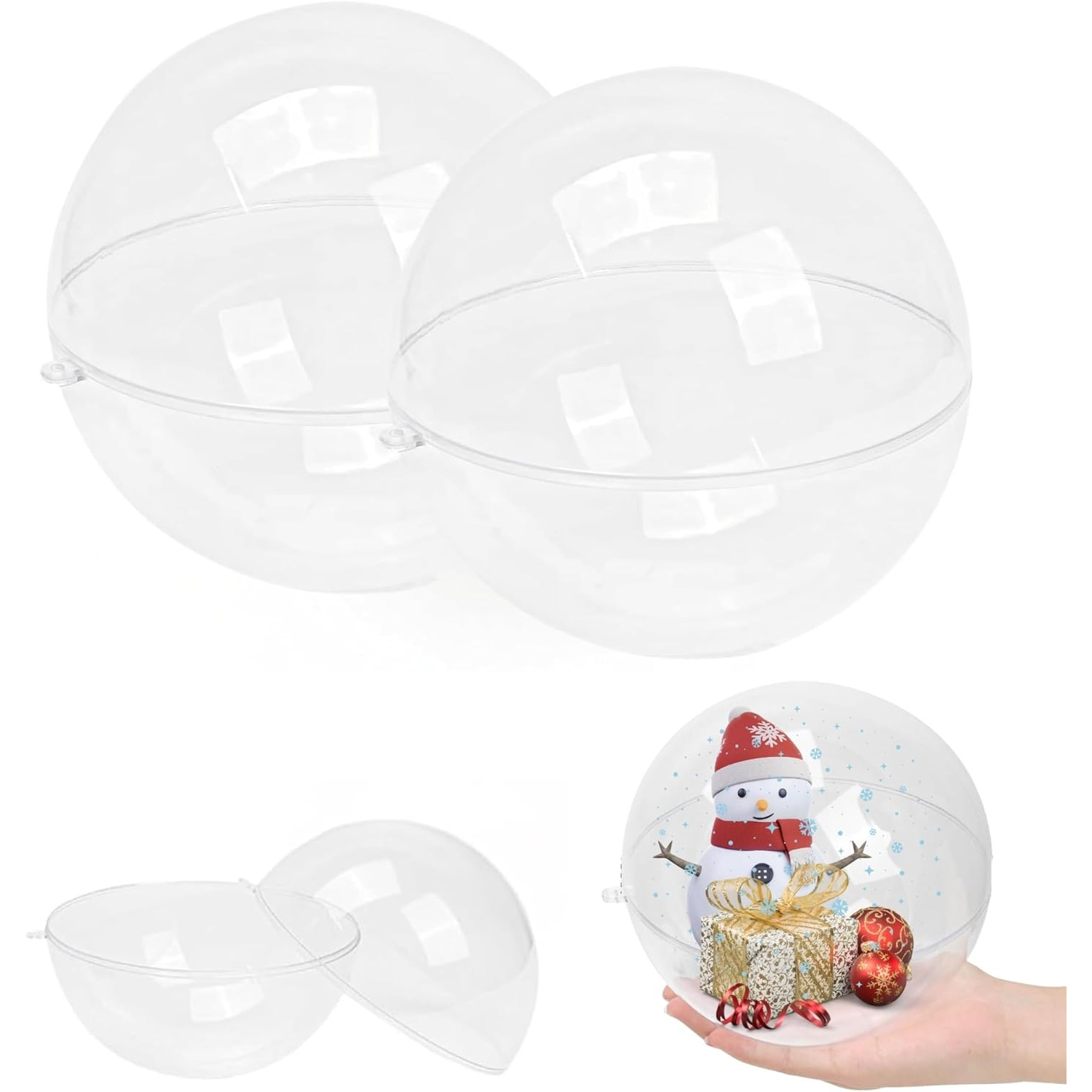 Fillable Clear Ornament Ball,  - Dome Mold Clear のレビューと価格
