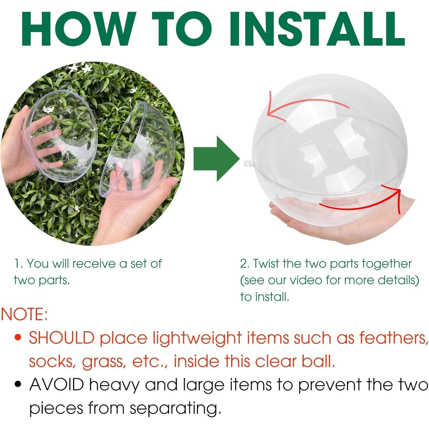 Fillable Clear Ornament Ball,  - Dome Mold Clear のレビューと価格