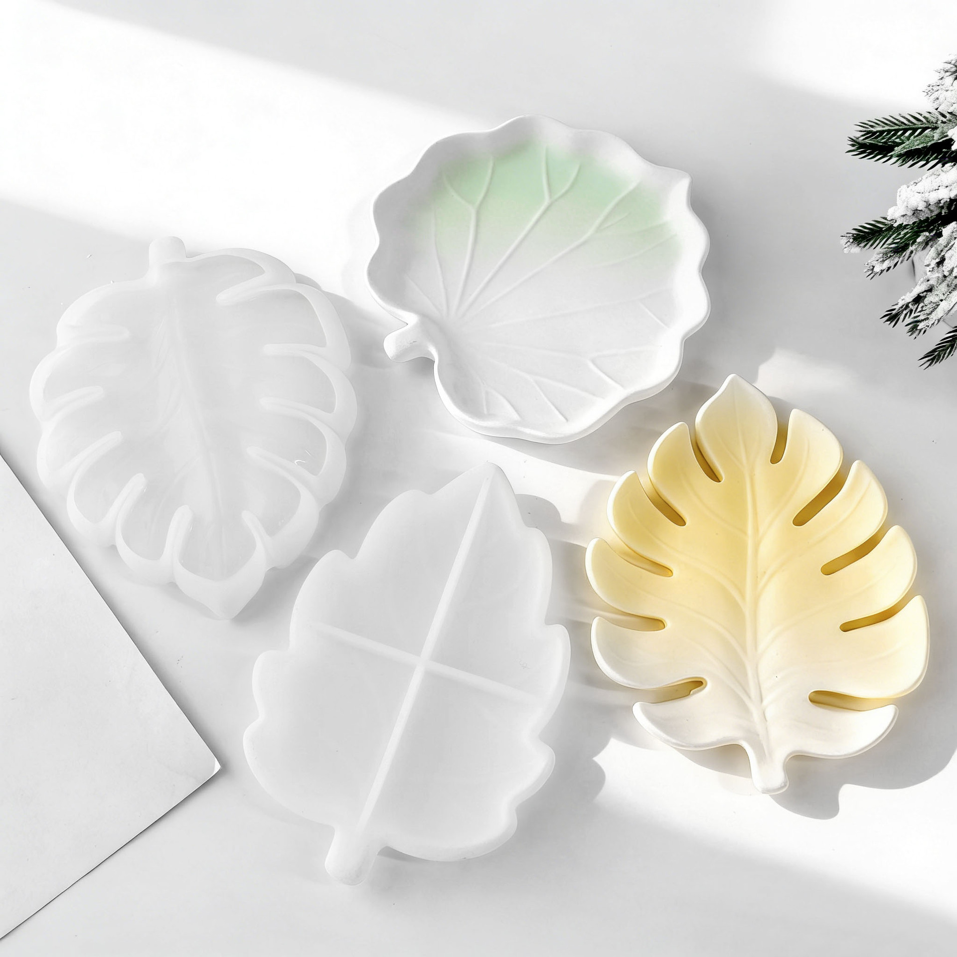 DIY Gypsum Form Leaf Coaster S - Serving Tray Mold のレビューと価格