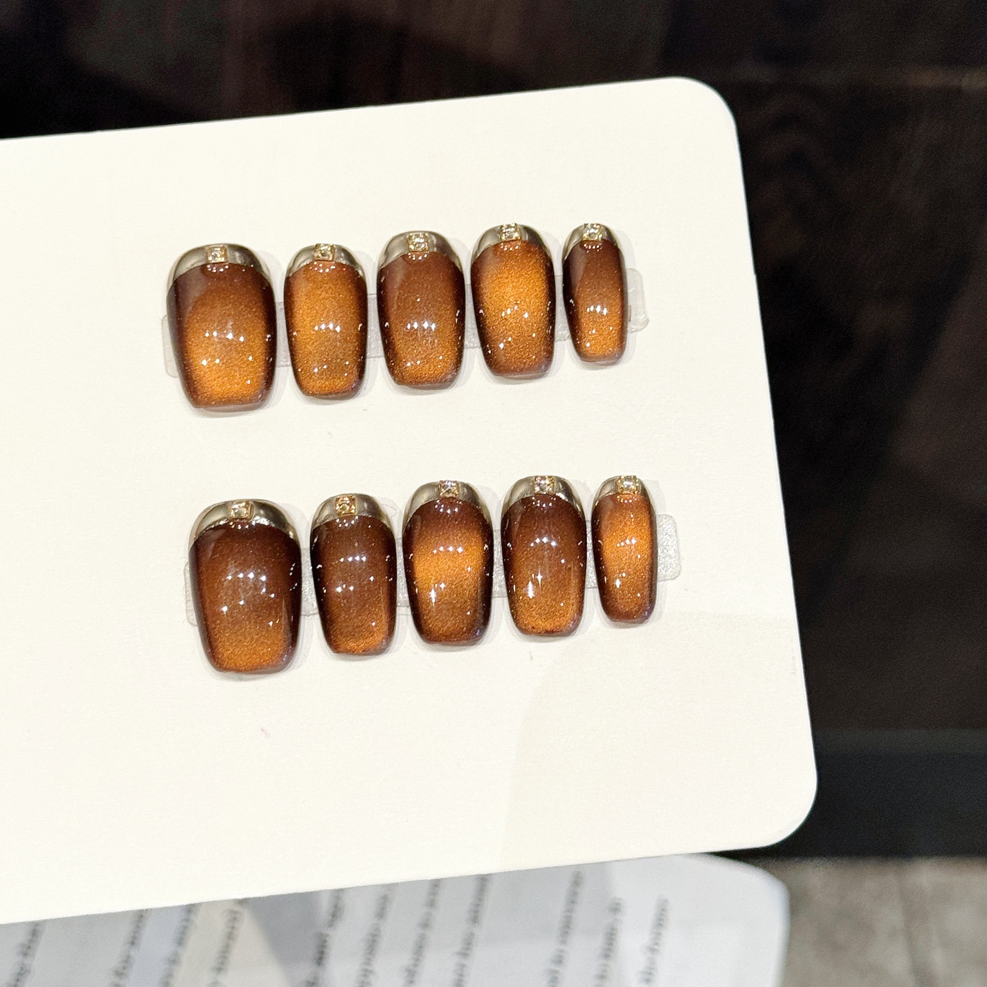 10PCS Square Handmade Press On - Resin Craft Material のレビューと価格