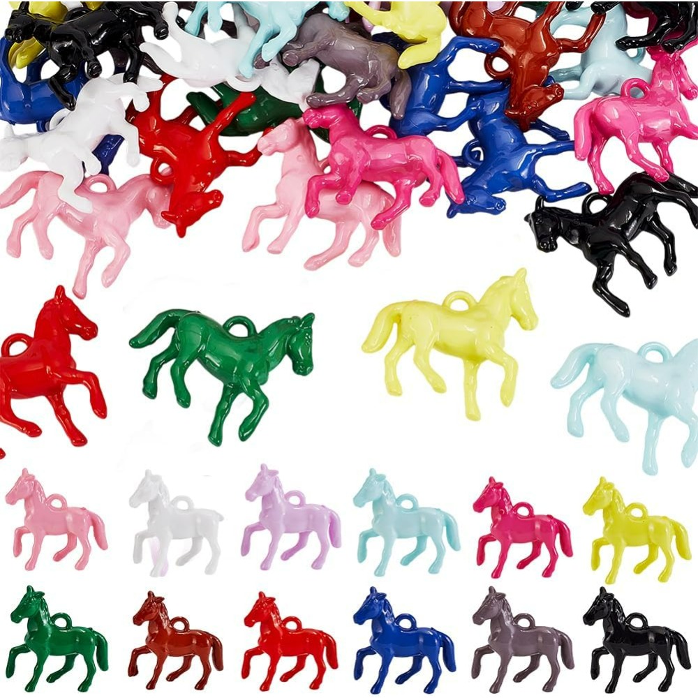 48pcs Opaque Acrylic Pendants  - Resin Craft Kit のレビューと価格