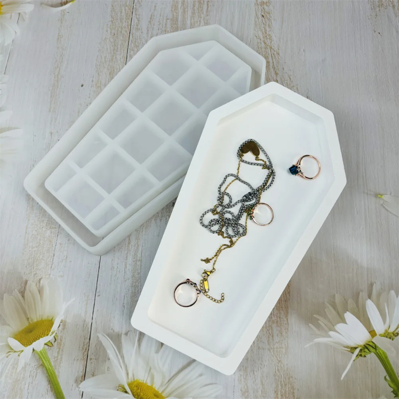 Halloween Coffin Resin Mold Tr - Serving Tray Mold のレビューと価格