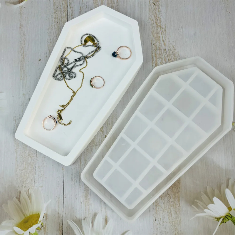 Halloween Coffin Resin Mold Tr - Serving Tray Mold のレビューと価格