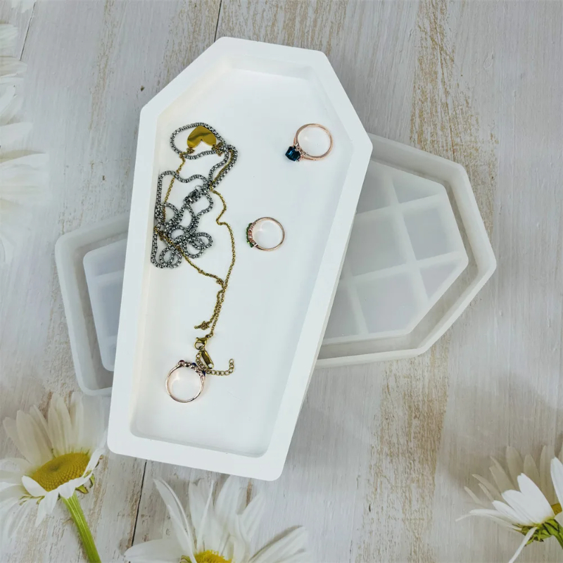 Halloween Coffin Resin Mold Tr - Serving Tray Mold のレビューと価格