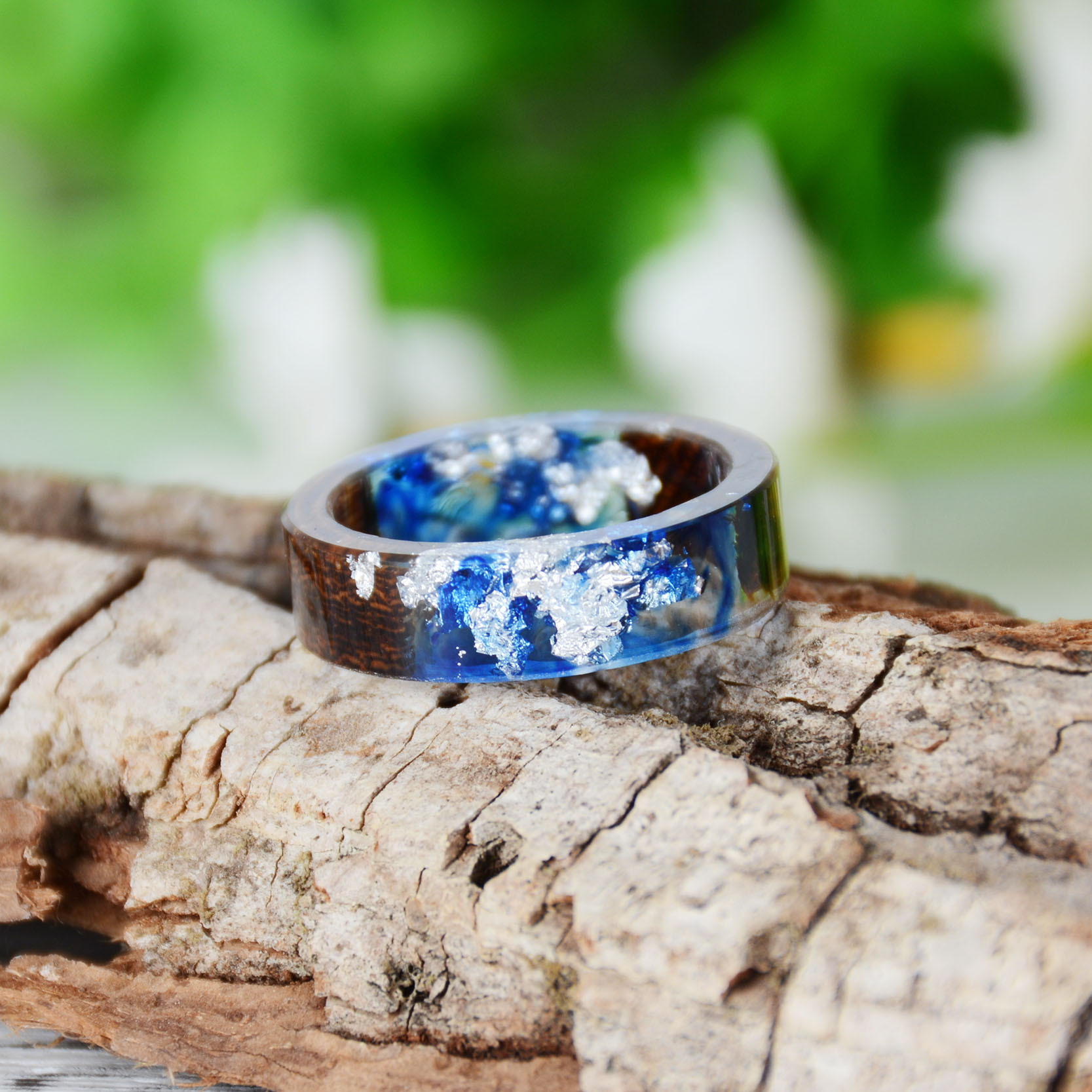 Creative Wooden Resin Ring for - Dried Flower Bulk のレビューと価格