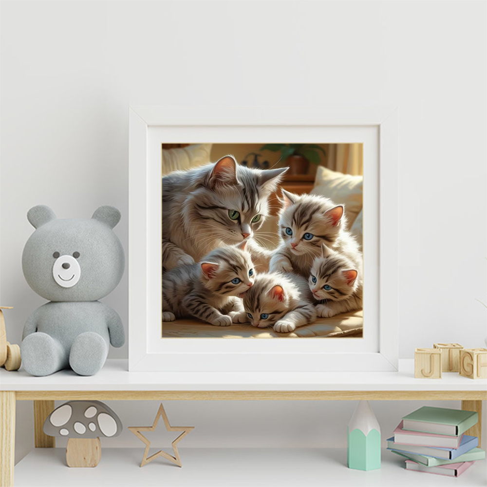 Momoart DIY Diamond Mosaic Cat - Resin Craft For Beginners のレビューと価格