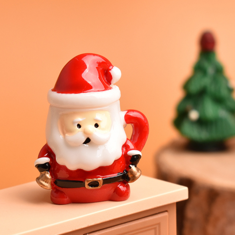 Mini Santa Teacup Ornament - R - Resin Craft Material のレビューと価格